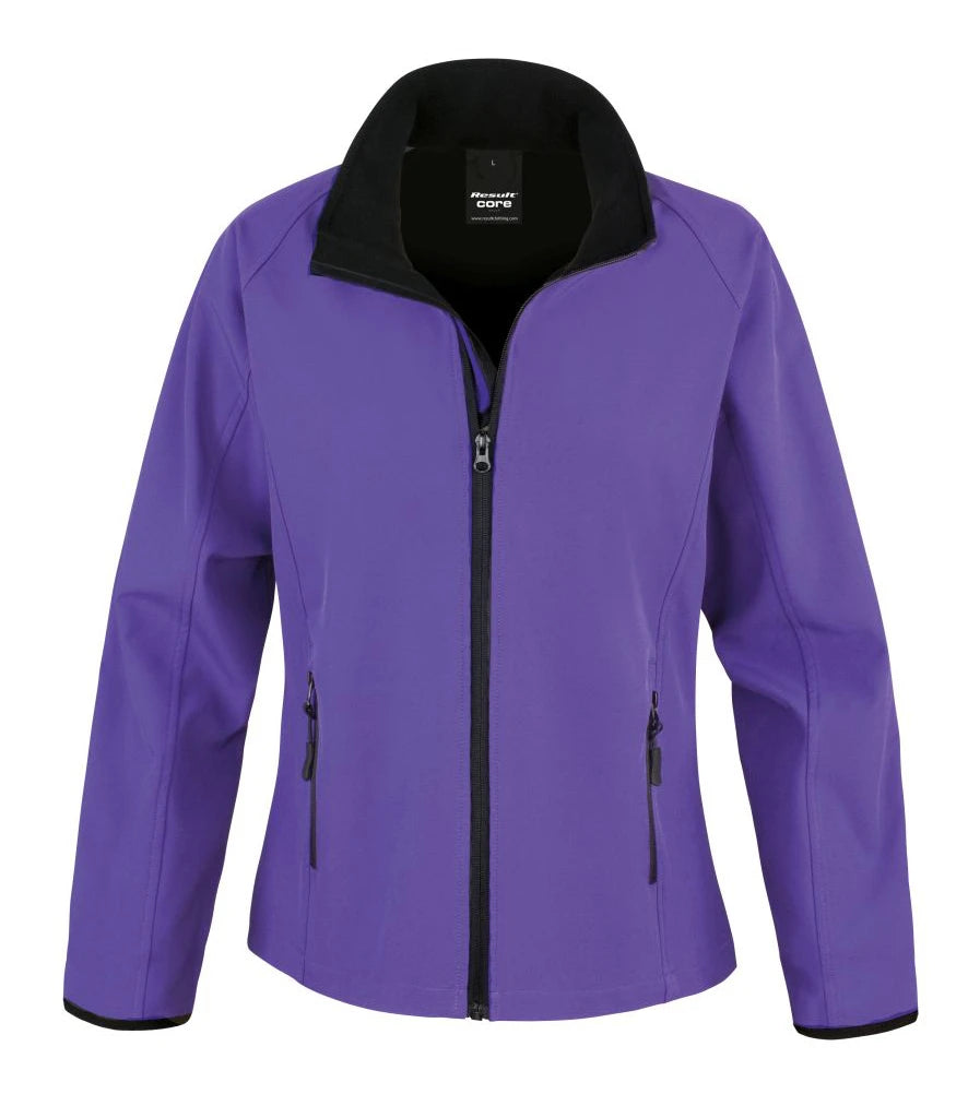 Result Recycled RS231F Ladies Printable Soft Shell Jacket