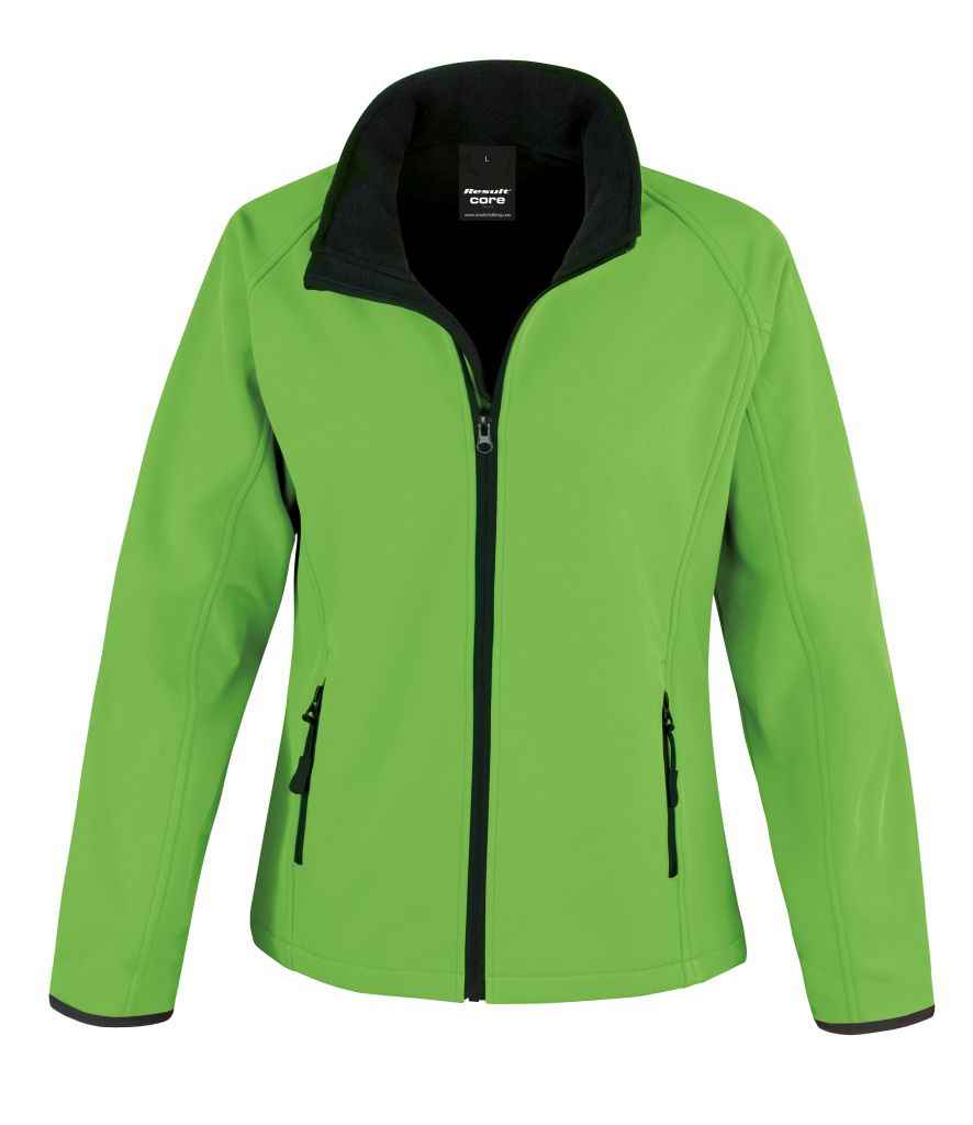Result Recycled RS231F Ladies Printable Soft Shell Jacket