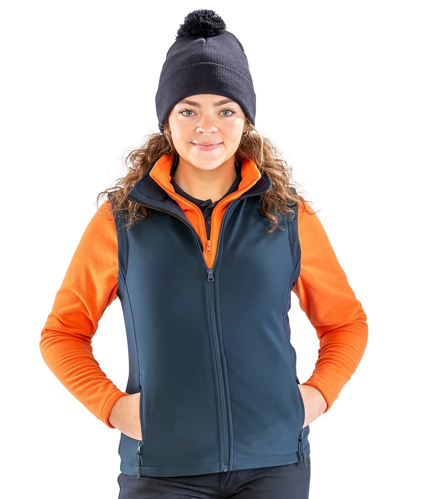 Result Recycled R232F Ladies Printable Soft Shell Bodywarmer