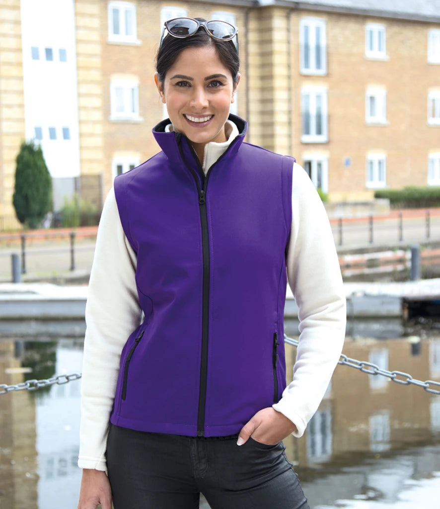 Result Recycled R232F Ladies Printable Soft Shell Bodywarmer