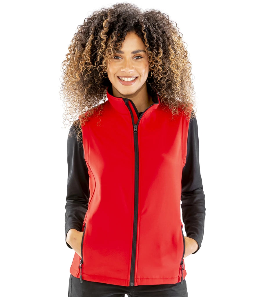 Result Recycled R232F Ladies Printable Soft Shell Bodywarmer