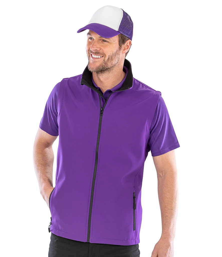 Result Recycled R232M Printable Soft Shell Bodywarmer