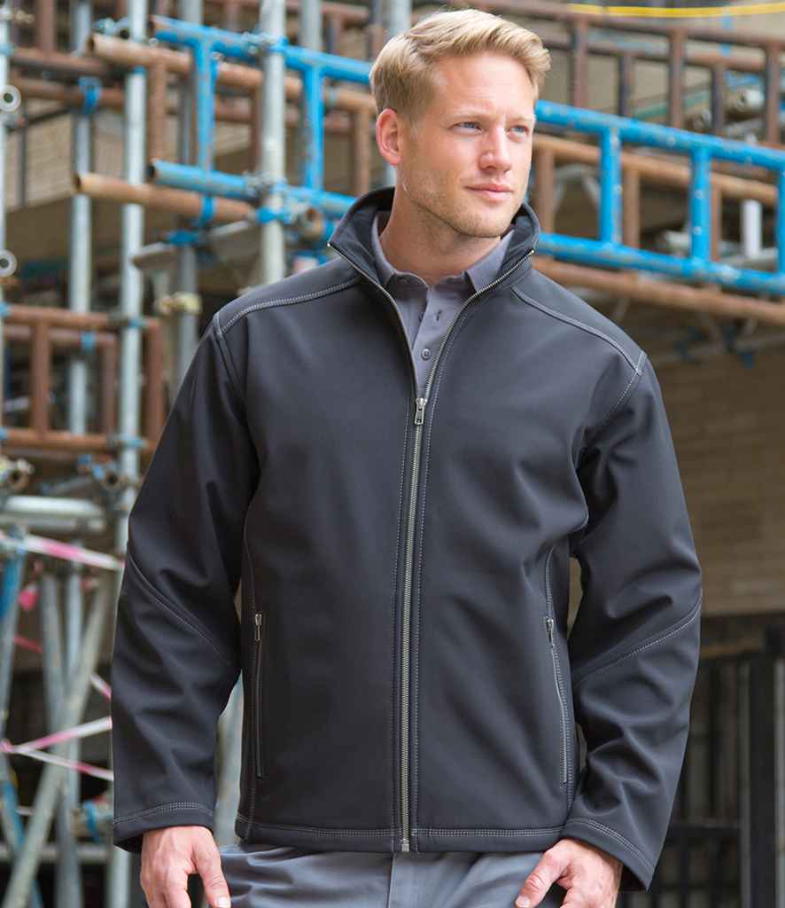 Result Work-Guard RS455M Men's Treble Stitch Soft Shell Jacket