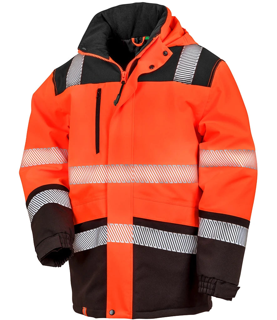 Result Safe-Guard Hi-Vis RS475 Printable Soft Shell Jacket