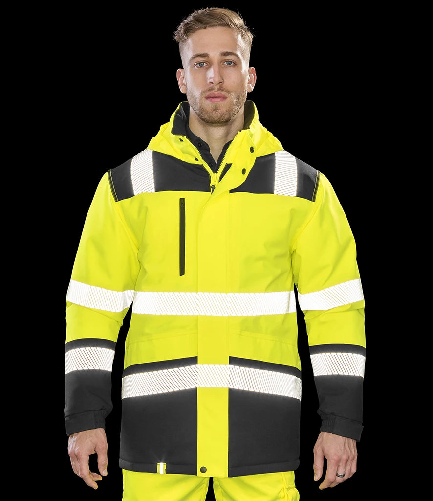 Result Safe-Guard Hi-Vis RS475 Printable Soft Shell Jacket