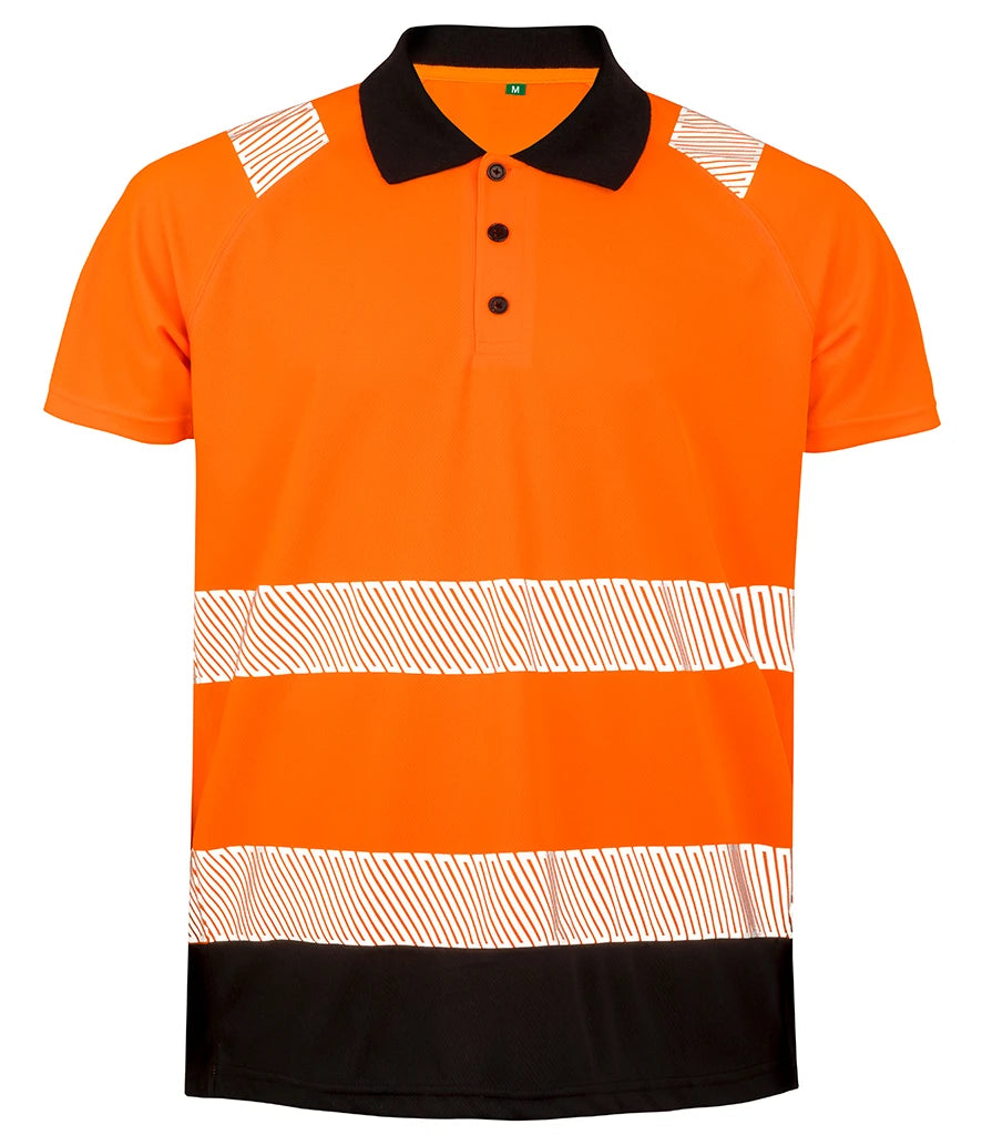 Result Recycled Hi-Vis RS501 Safety Polo Shirt