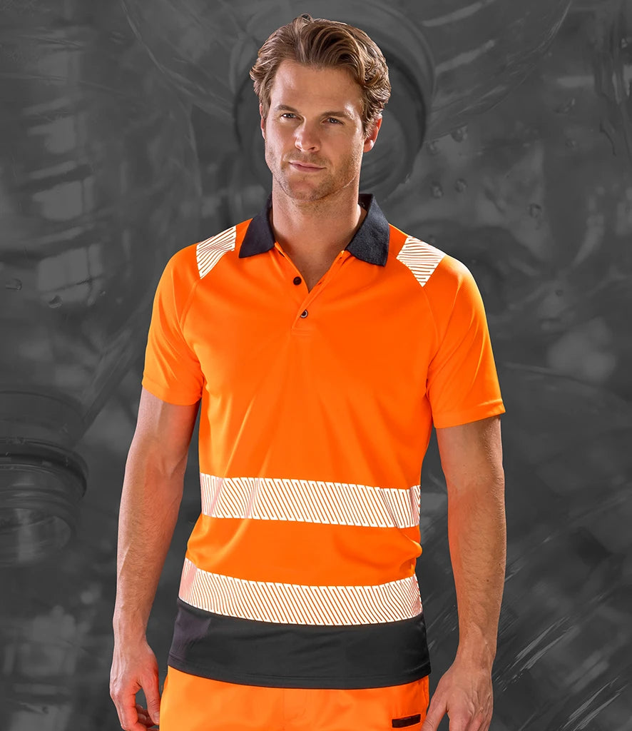 Result Recycled Hi-Vis RS501 Safety Polo Shirt