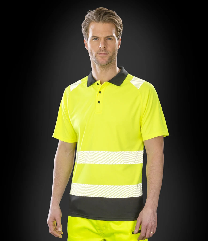 Result Recycled Hi-Vis RS501 Safety Polo Shirt