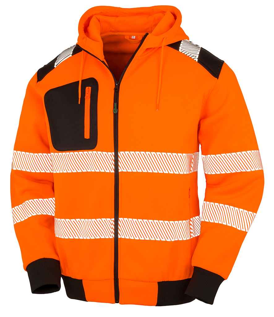 Result Recycled Hi-Vis RS503 Zip Hoodie