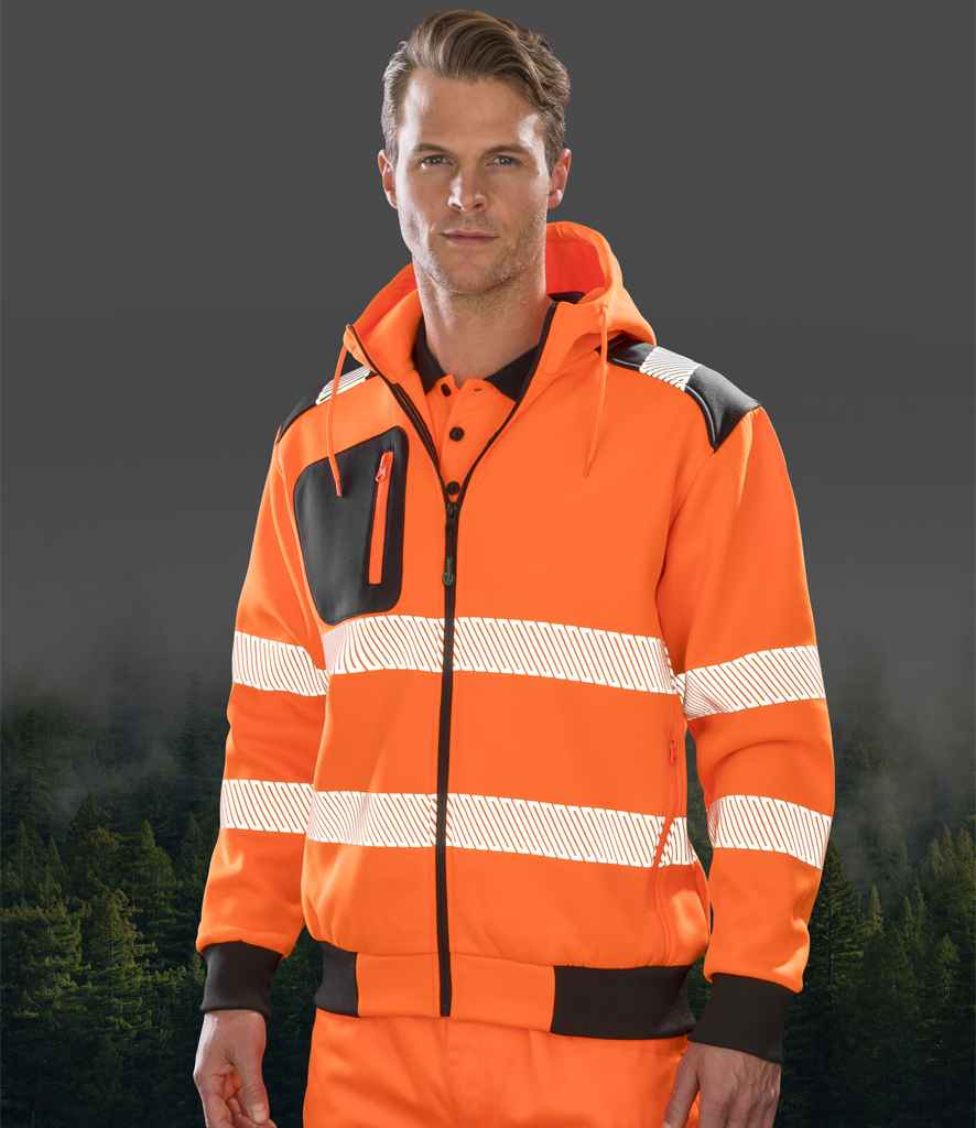 Result Recycled Hi-Vis RS503 Zip Hoodie