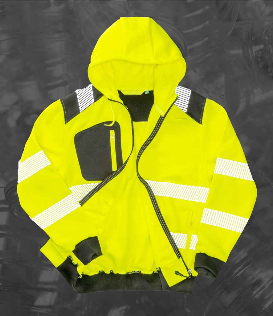 Result Recycled Hi-Vis RS503 Zip Hoodie