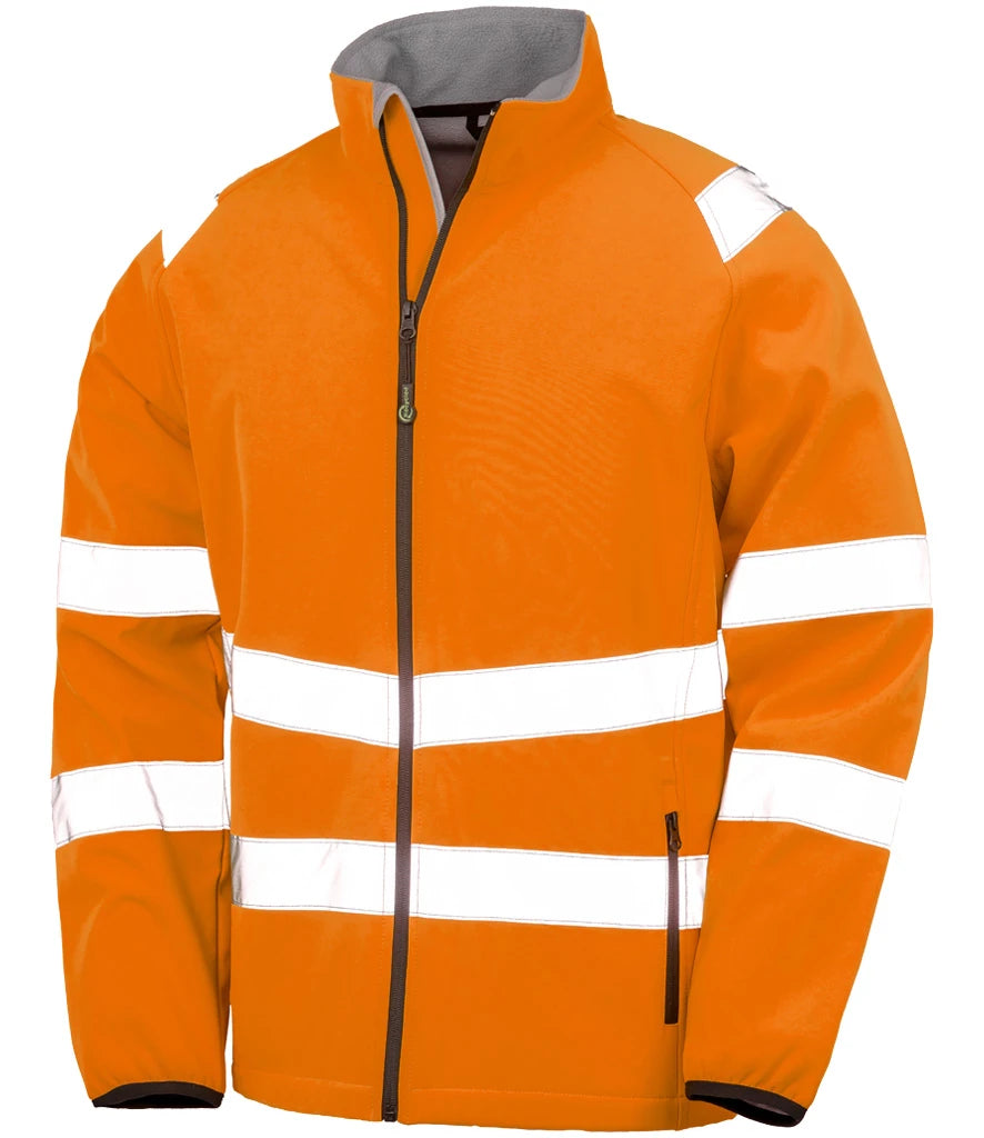 Result Recycled Hi-Vis RS505 Printable Soft Shell Jacket