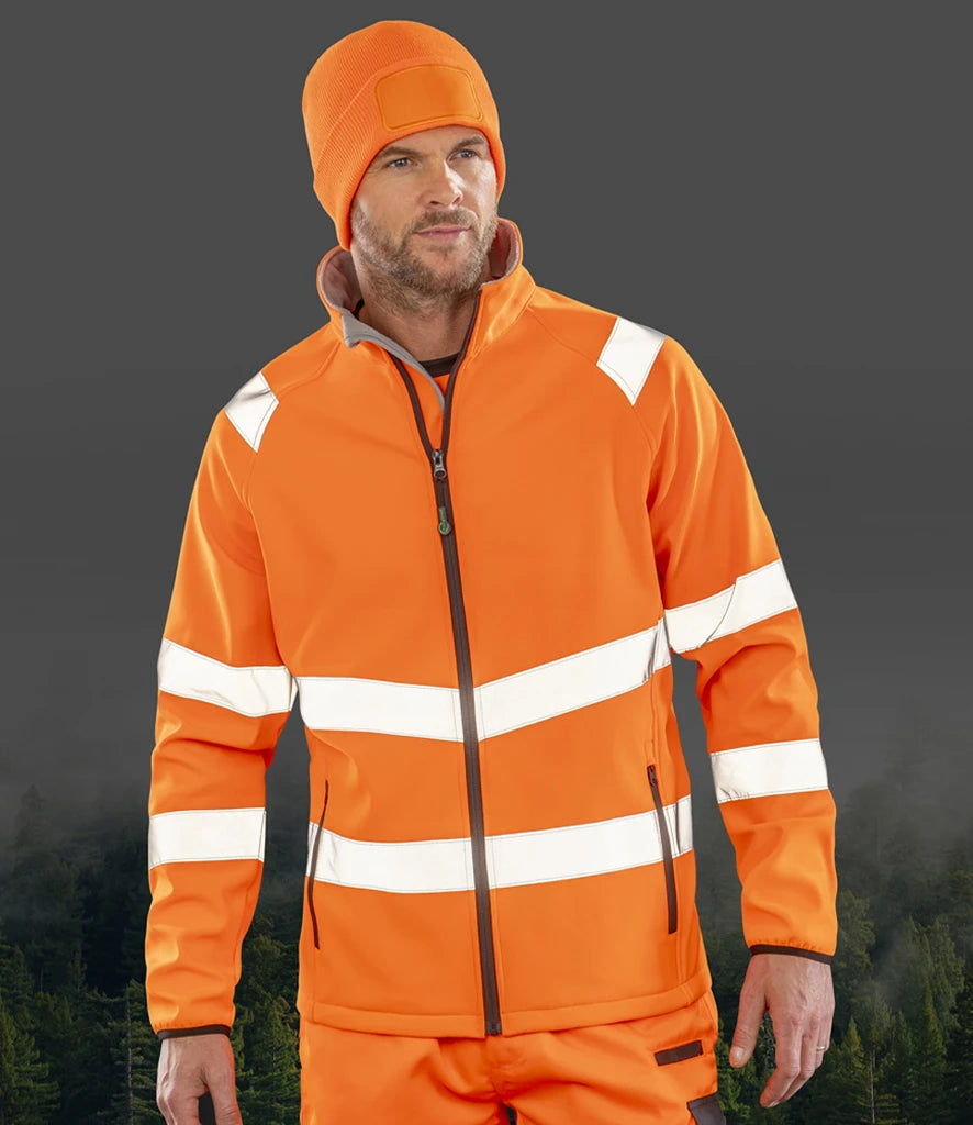 Result Recycled Hi-Vis RS505 Printable Soft Shell Jacket