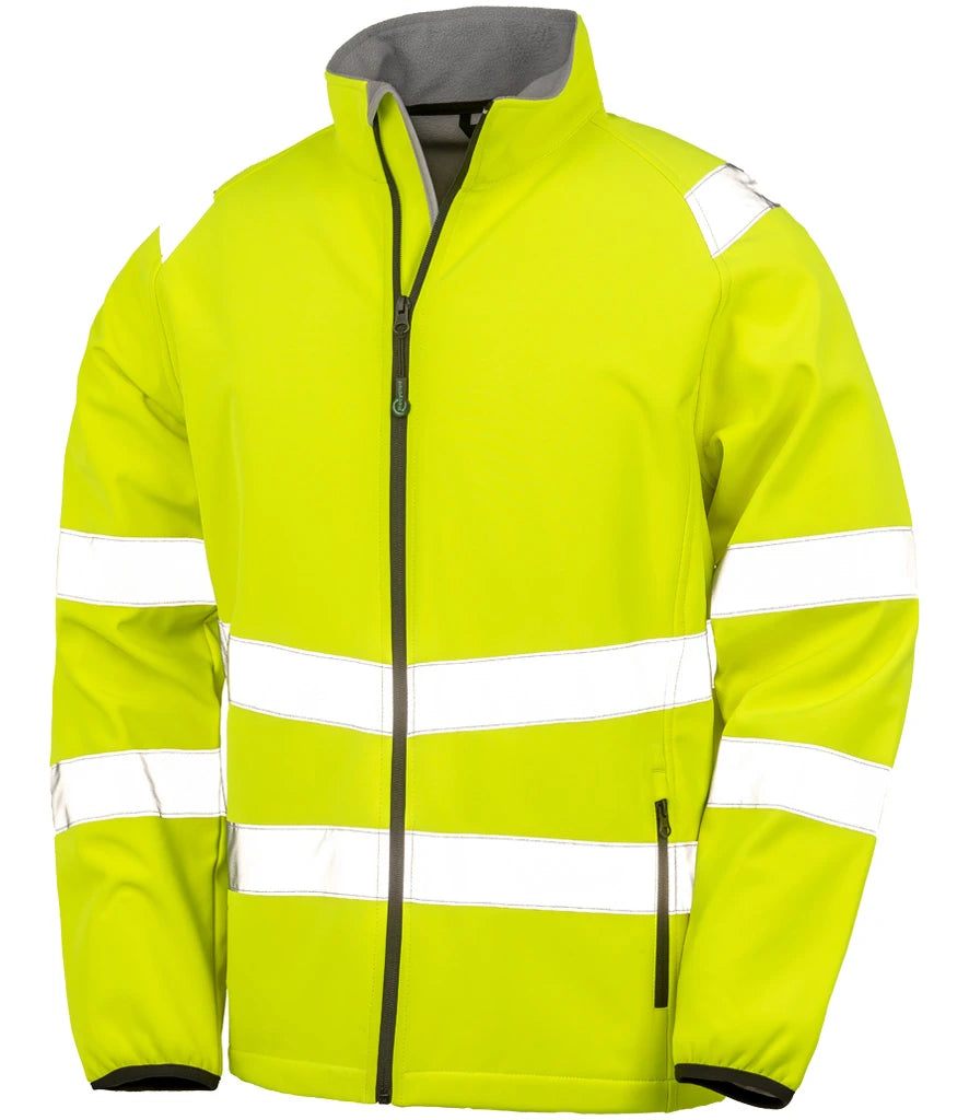 Result Recycled Hi-Vis RS505 Printable Soft Shell Jacket