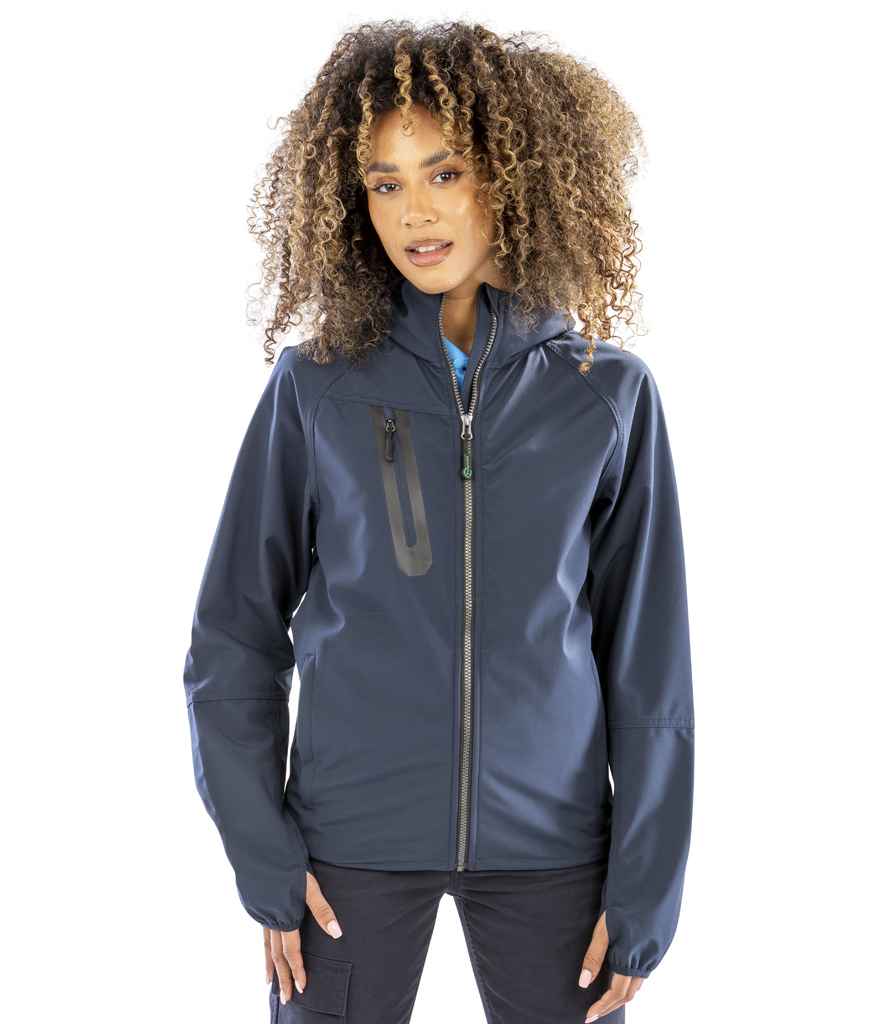 Result Recycled R909X Three Layer Printable Hooded Soft Shell Jacket