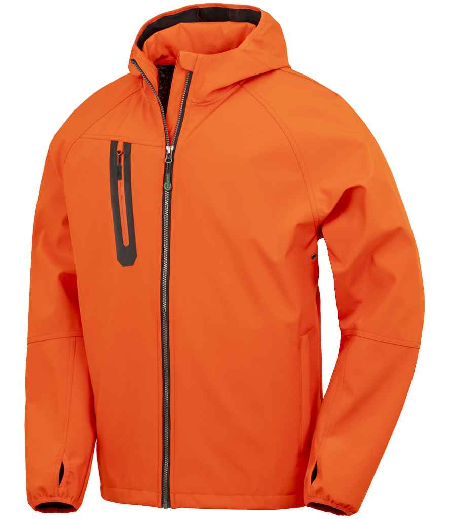 Result Recycled R909X Three Layer Printable Hooded Soft Shell Jacket
