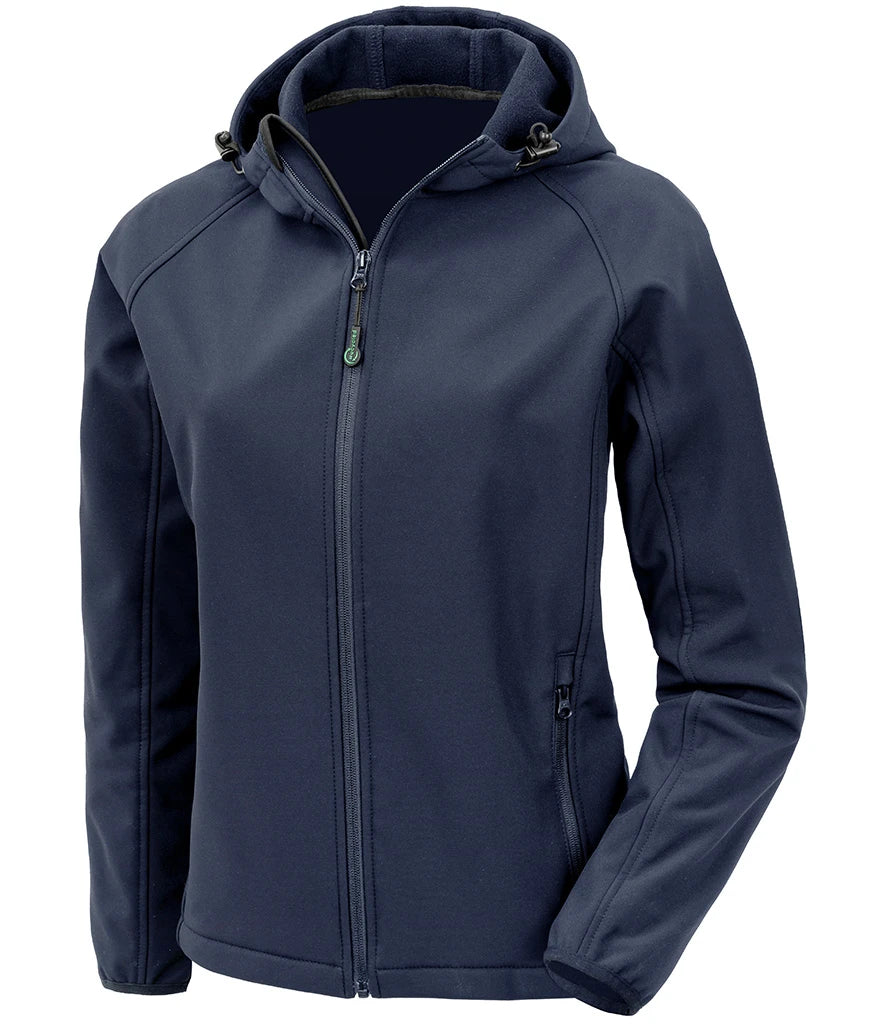 Result Recycled RS911F Ladies Hooded Soft Shell Jacket