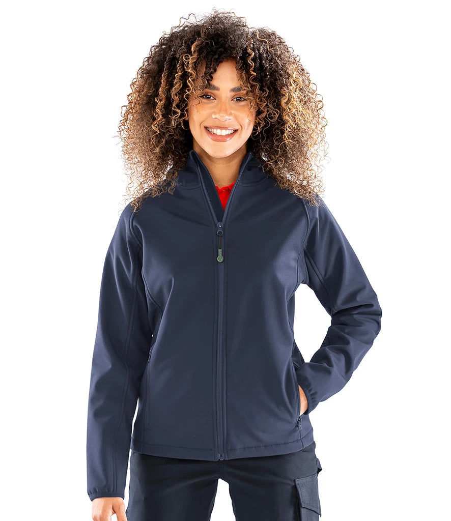 Result Recycled RS911F Ladies Hooded Soft Shell Jacket