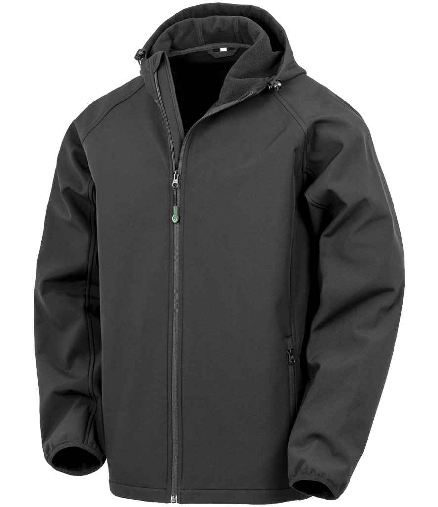 Result Recycled RS911M Printable Hooded Soft Shell Jacket
