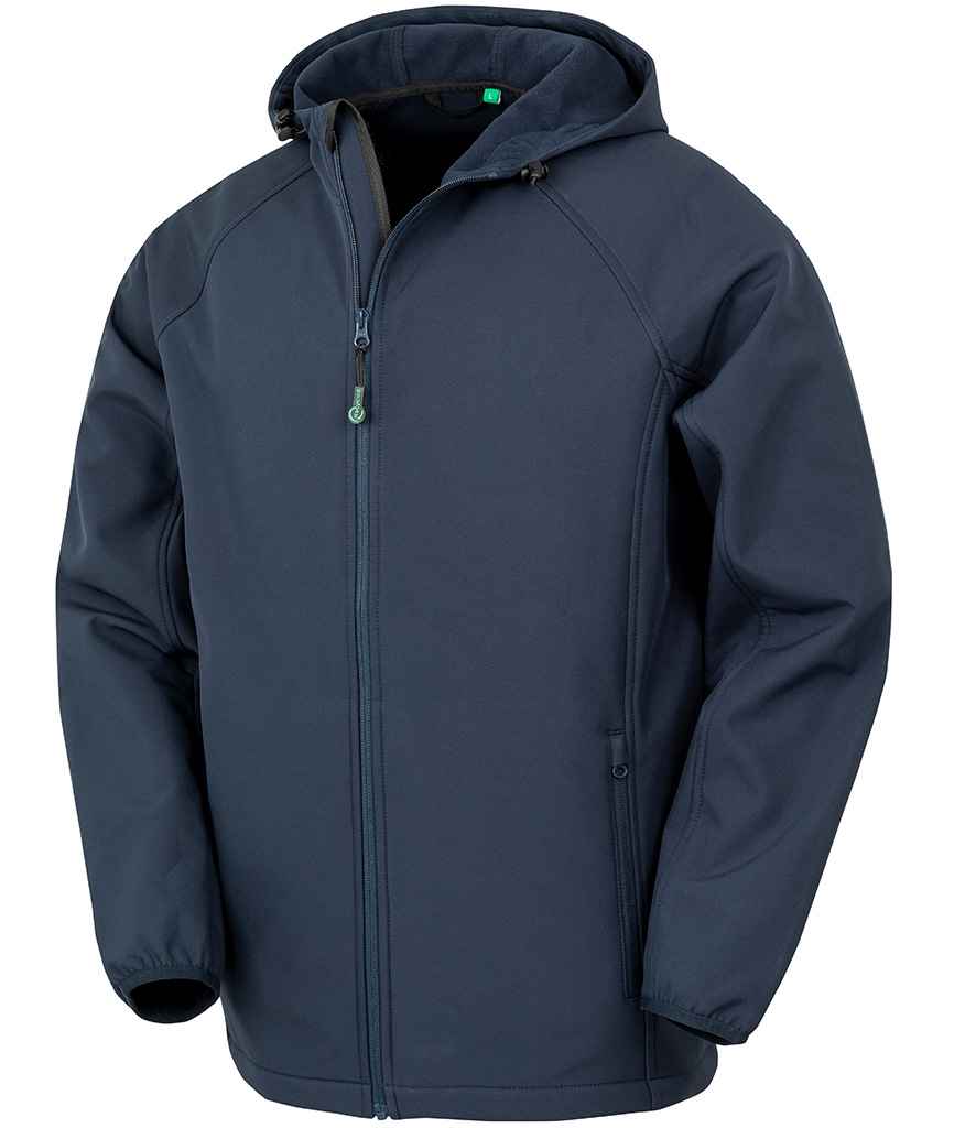 Result Recycled RS911M Printable Hooded Soft Shell Jacket