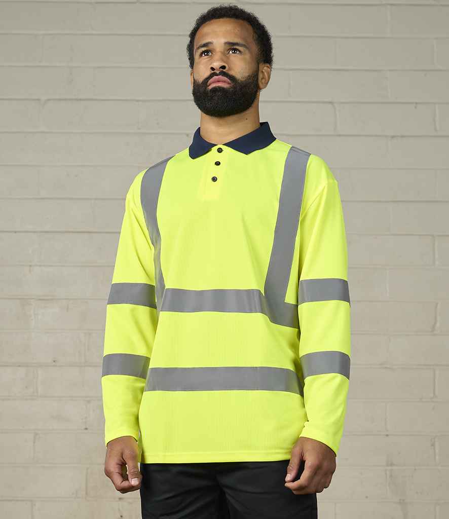 Pro RTX Hi-Vis RX715 Long Sleeve Polo Shirt