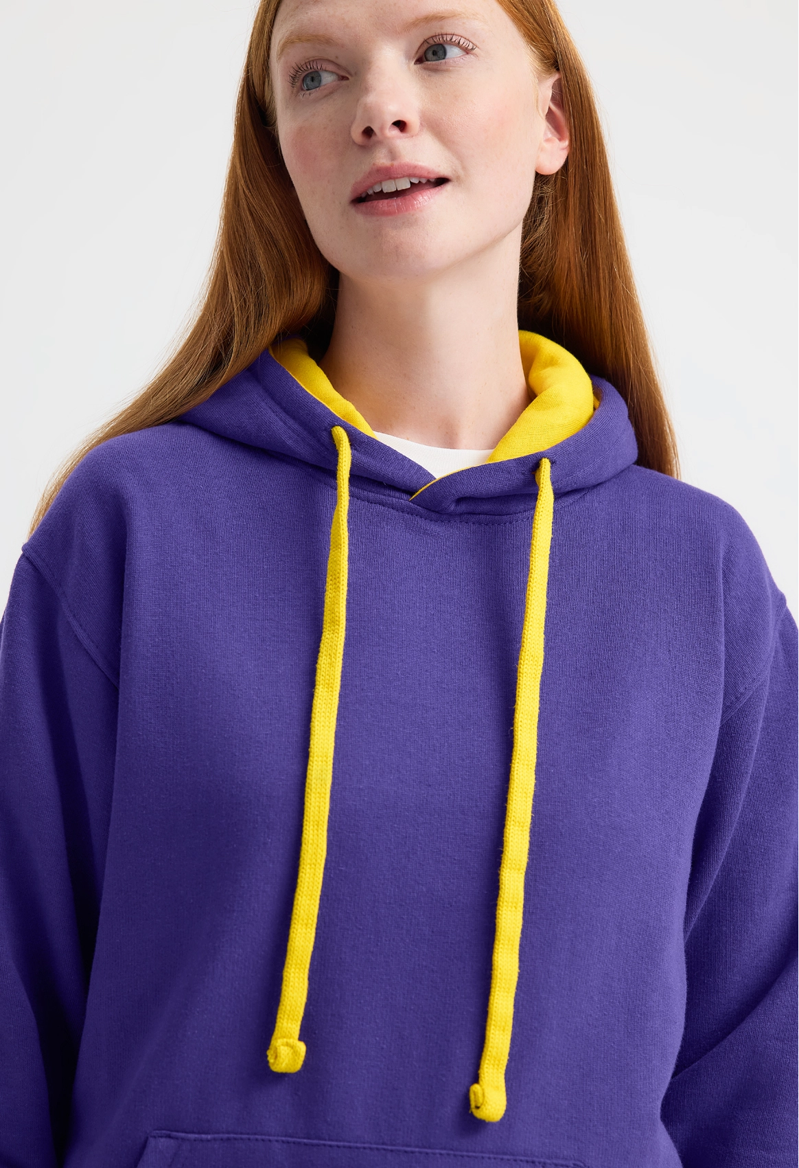 Uneek Clothing UC507 Unisex Contrast Hooded Sweatshirt