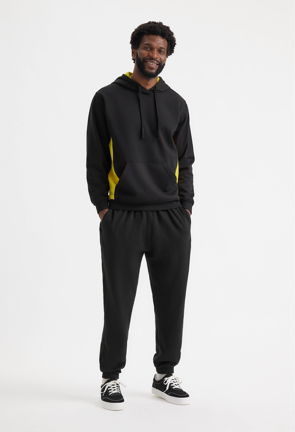 Uneek Clothing UC517 Unisex Two Tone Hooded Sweatshirt