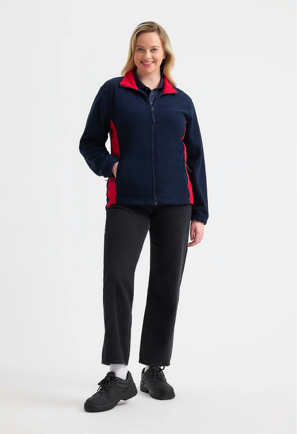 Uneek Clothing UC617 Unisex Two Tone Full Zip Fleece Jacket