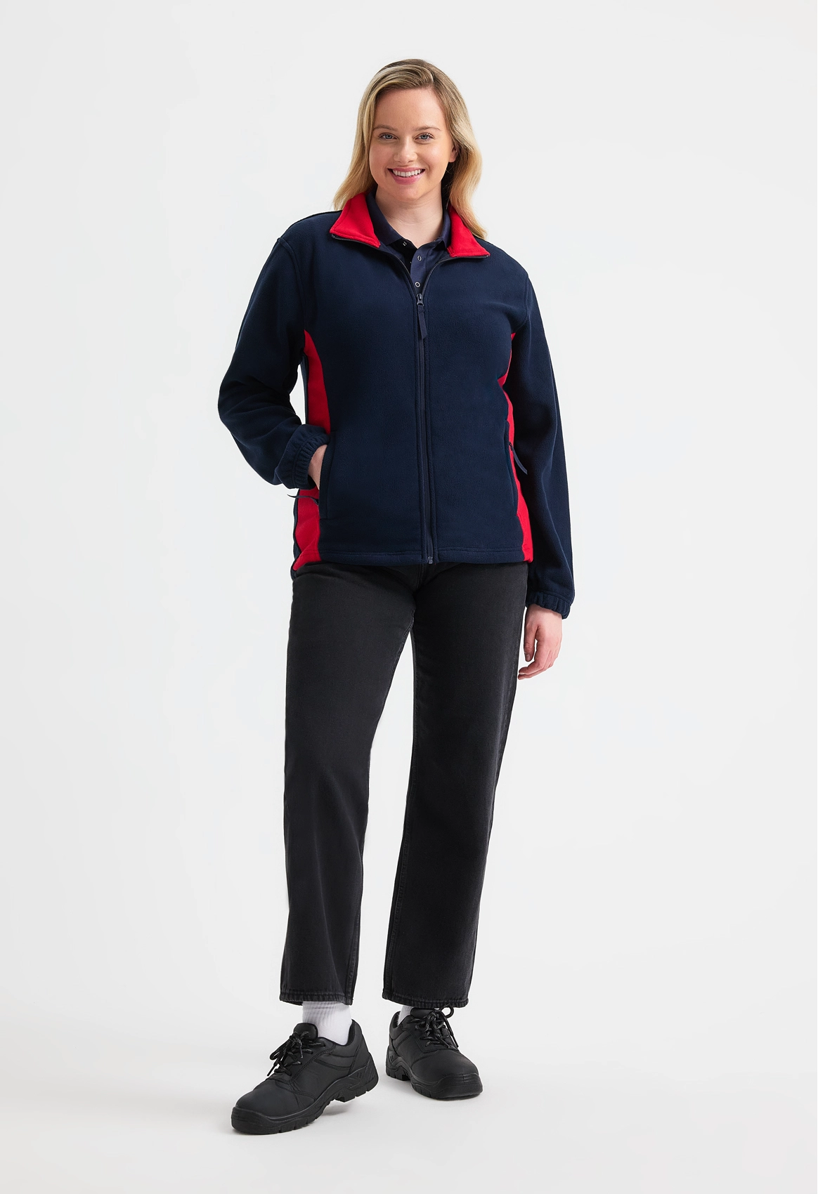 Uneek Clothing UC617 Unisex Two Tone Full Zip Fleece Jacket