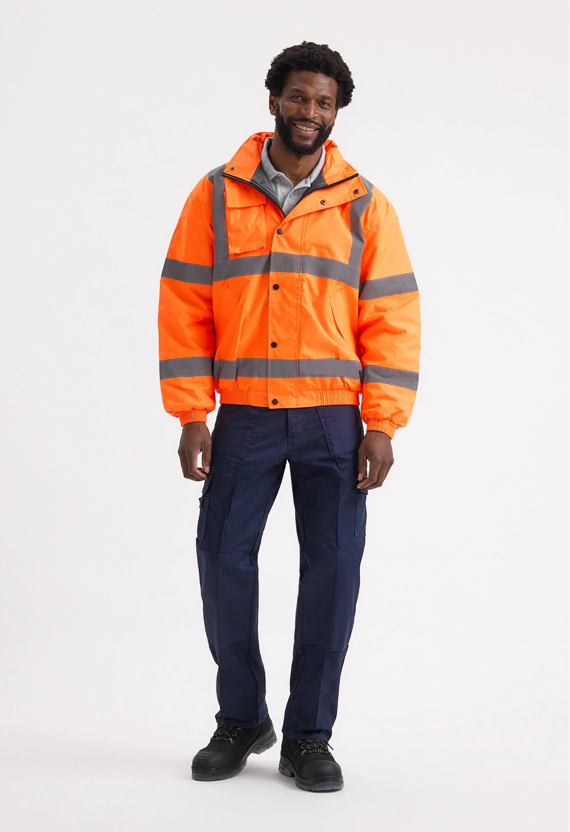 Uneek Clothing UC804 Unisex Hi Vis Bomber Jacket