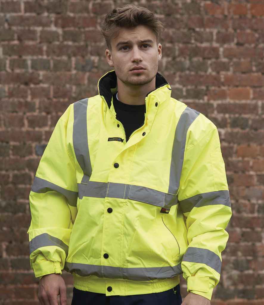Warrior Hi-Vis WR006 Bomber Jacket
