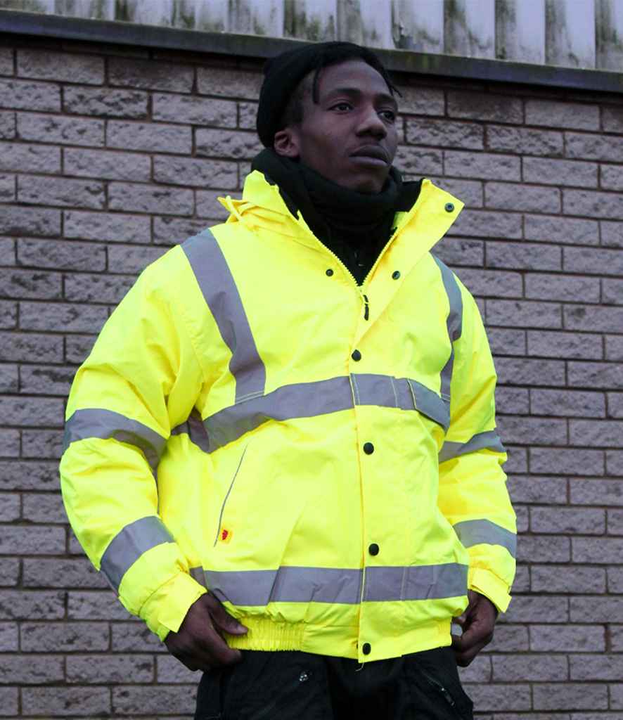 Warrior Hi-Vis WR006 Bomber Jacket