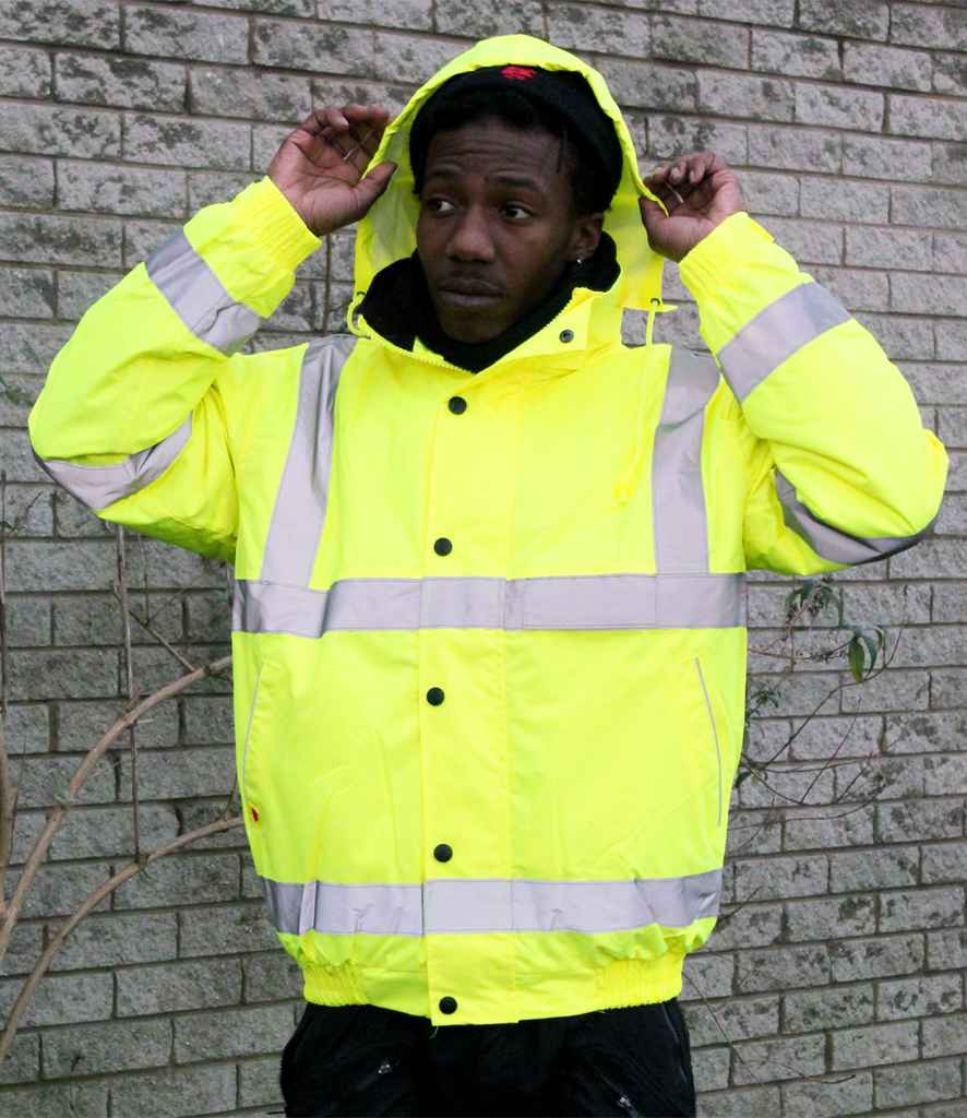 Warrior Hi-Vis WR006 Bomber Jacket