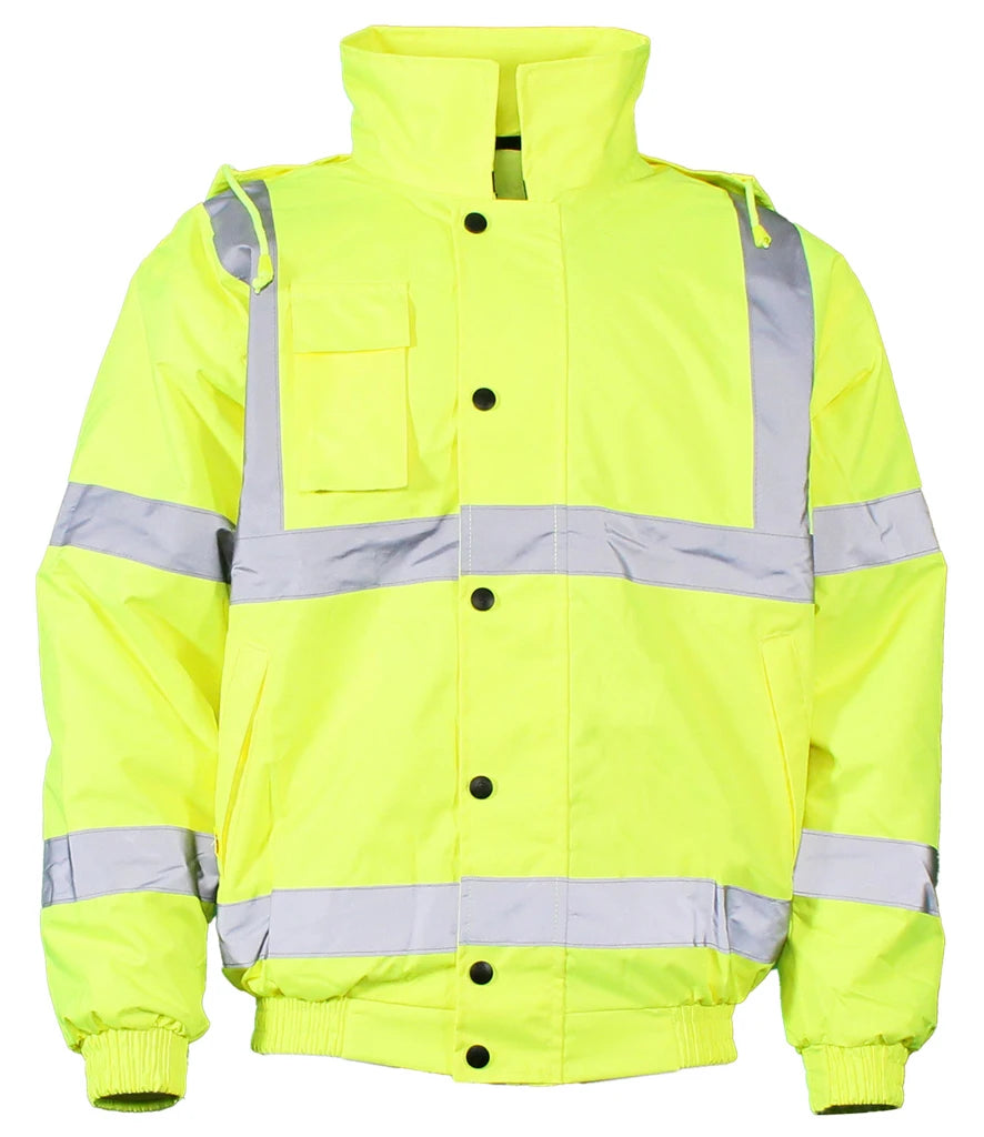 Warrior Hi-Vis WR023 Bomber Jacket