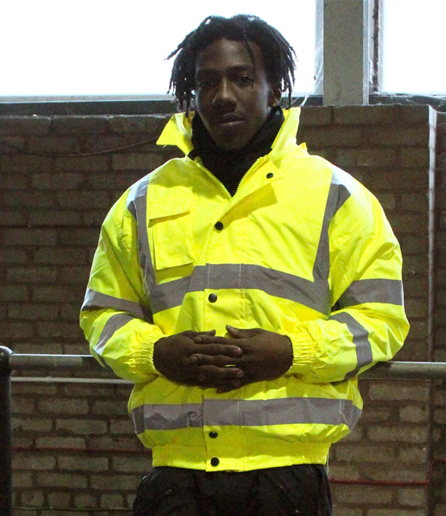 Warrior Hi-Vis WR023 Bomber Jacket