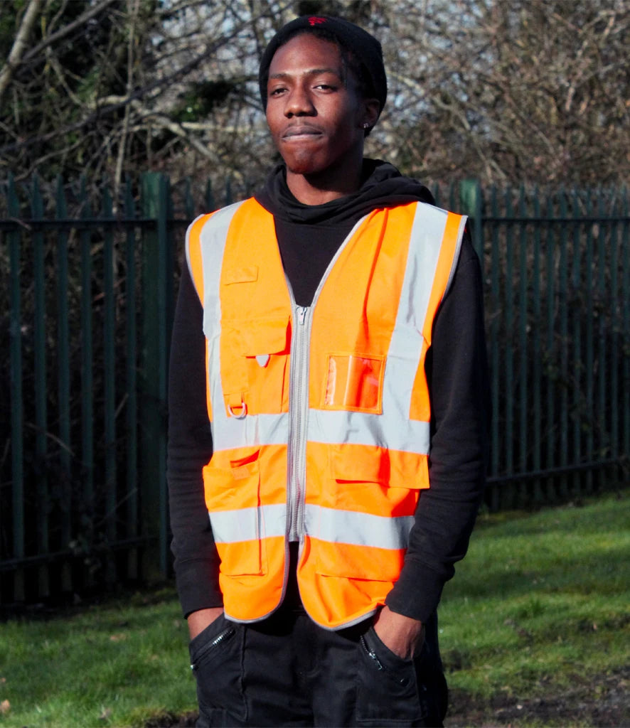 Warrior Hi-Vis WR035 Executive Waistcoat