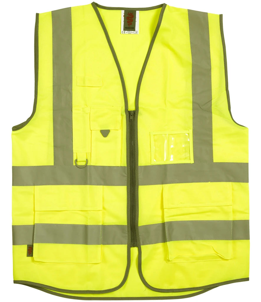 Warrior Hi-Vis WR035 Executive Waistcoat