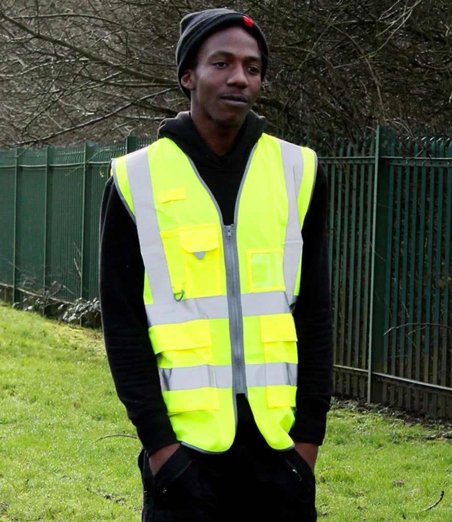 Warrior Hi-Vis WR035 Executive Waistcoat