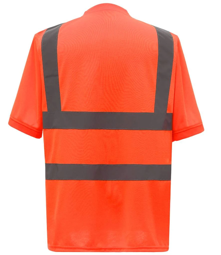 Yoko Hi-Vis YK010 Short Sleeve T-Shirt