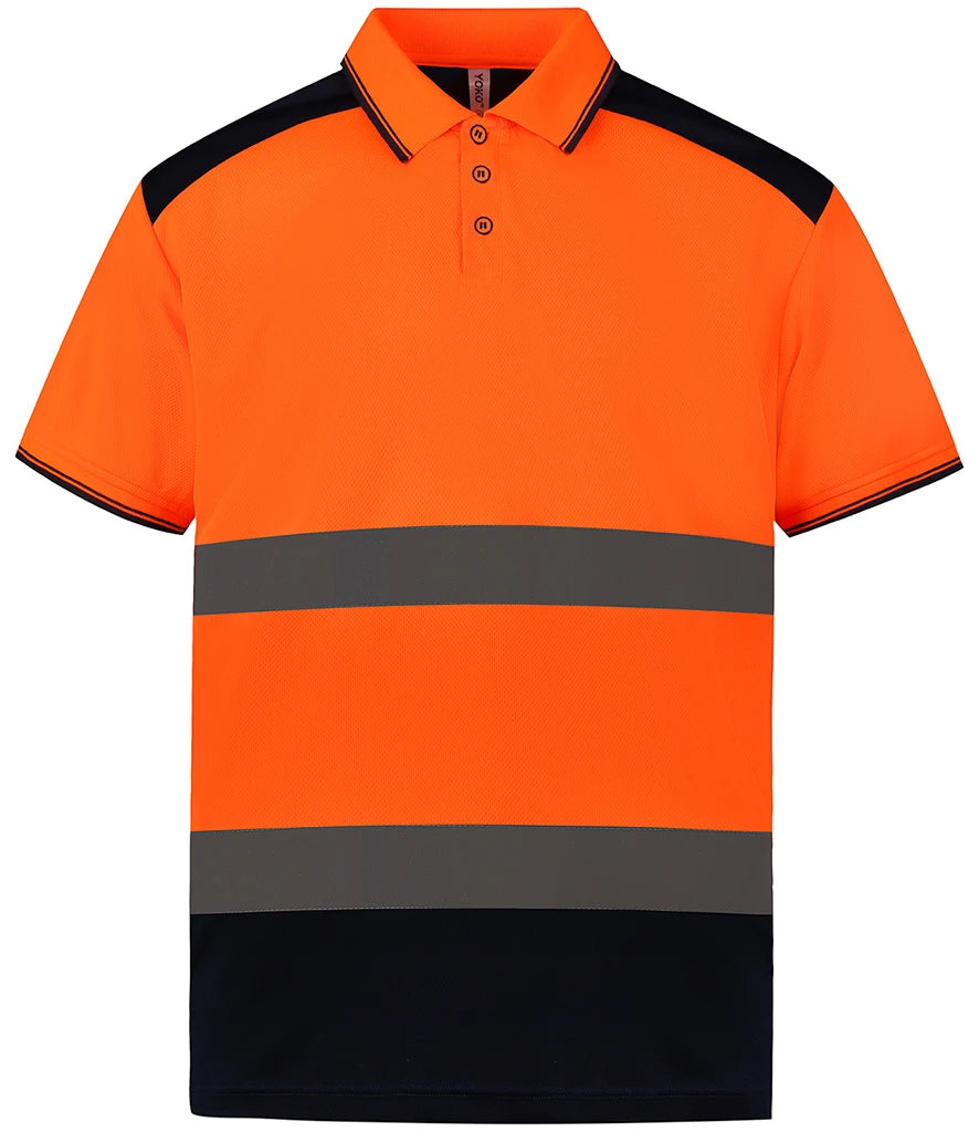 Yoko Hi-Vis YK017 Short Sleeve Polo Shirt