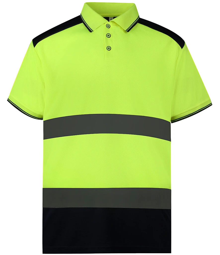 Yoko Hi-Vis YK017 Short Sleeve Polo Shirt