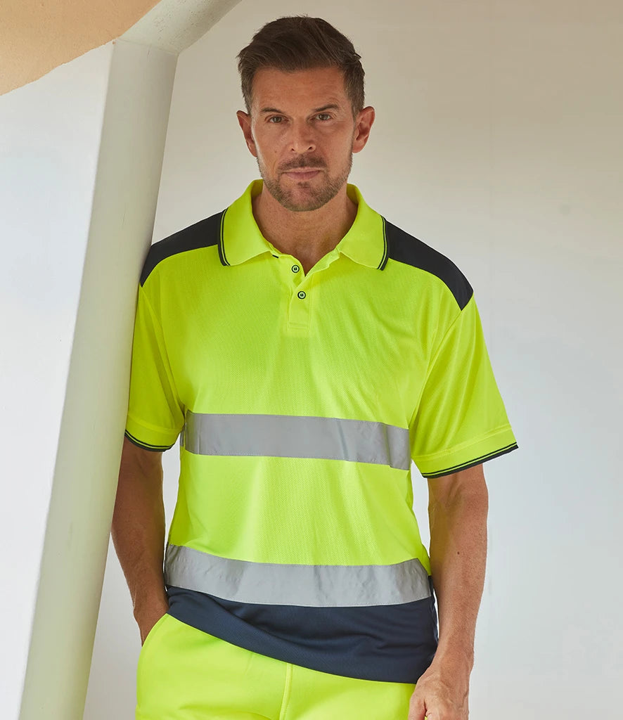 Yoko Hi-Vis YK017 Short Sleeve Polo Shirt