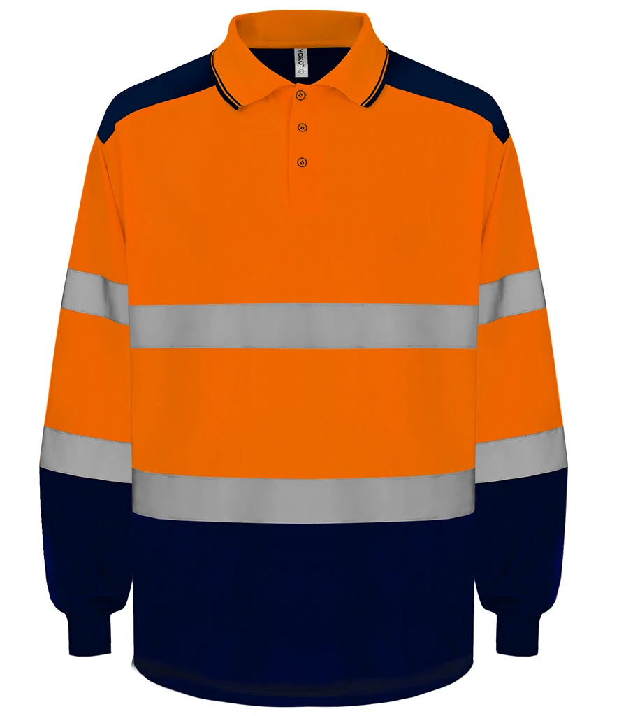 Yoko Hi-Vis YK019 Long Sleeve Polo Shirt