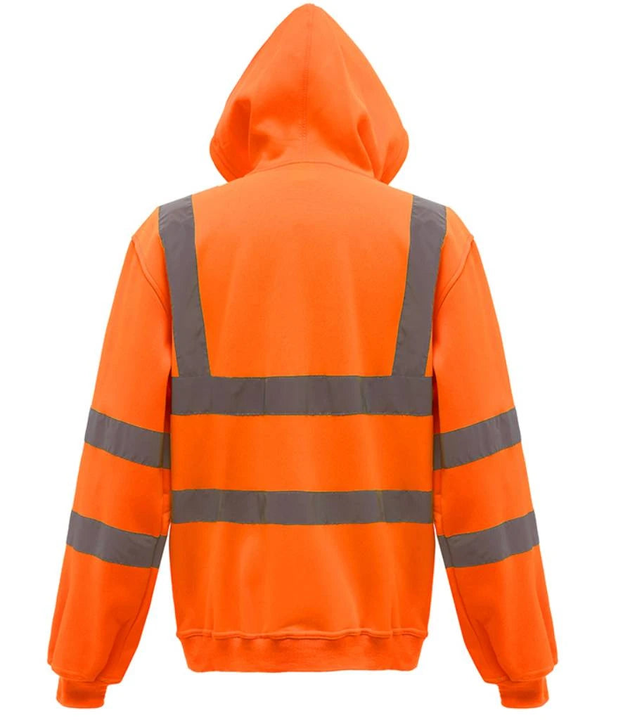 Yoko Hi-Vis YK032 Zip Hoodie