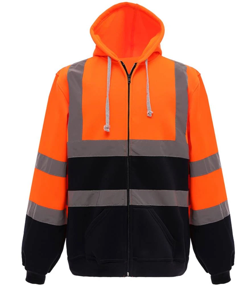 Yoko Hi-Vis YK032 Zip Hoodie