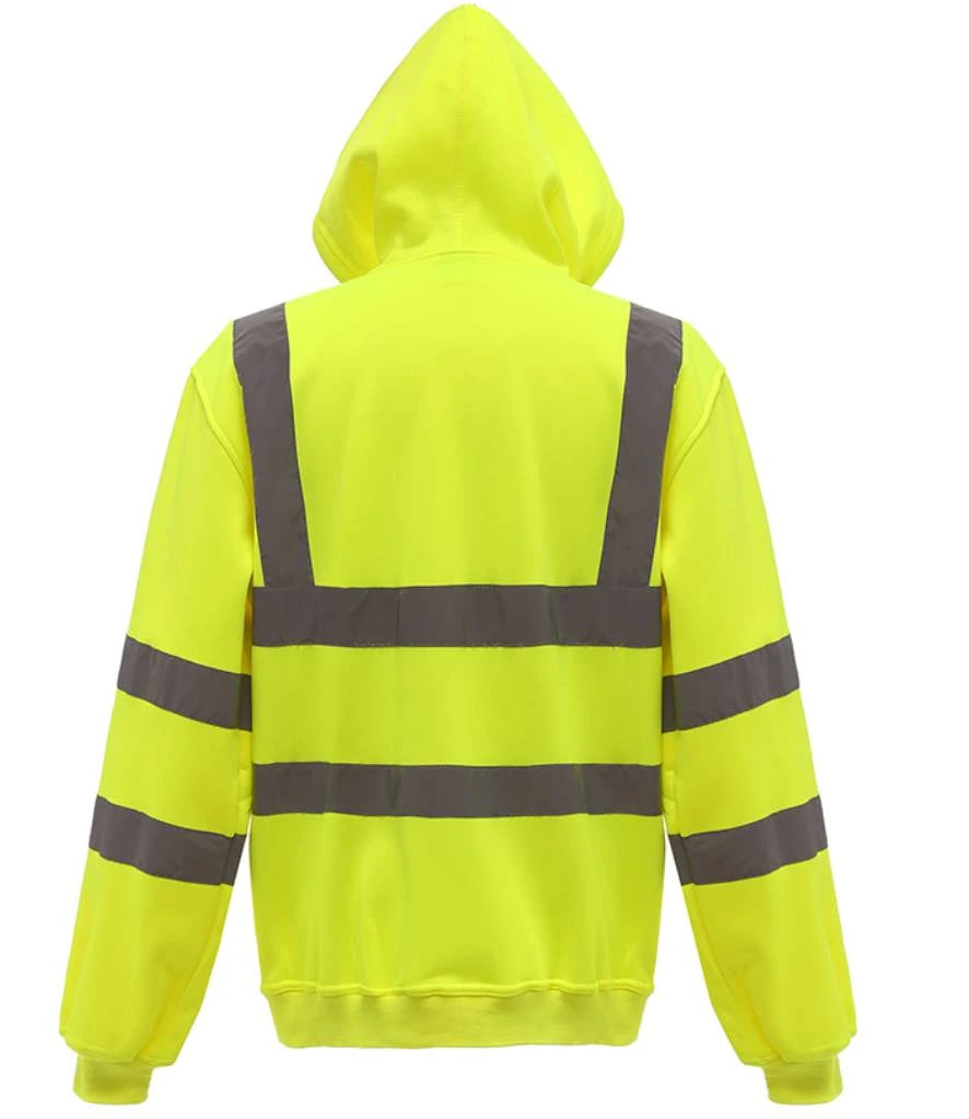 Yoko Hi-Vis YK032 Zip Hoodie