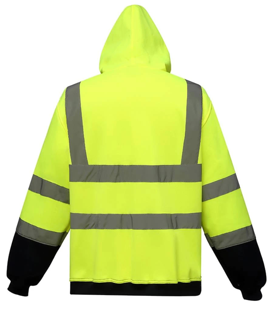 Yoko Hi-Vis YK032 Zip Hoodie