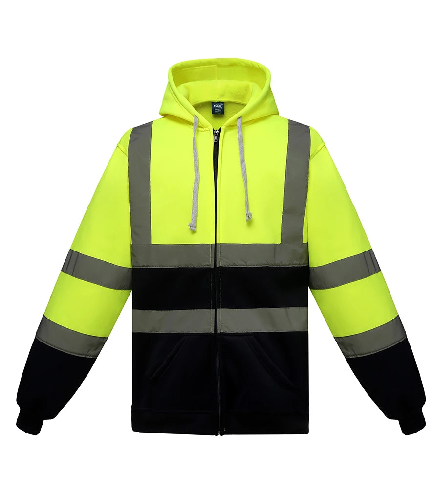 Yoko Hi-Vis YK032 Zip Hoodie