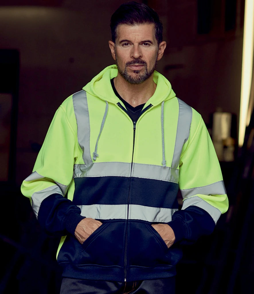 Yoko Hi-Vis YK032 Zip Hoodie
