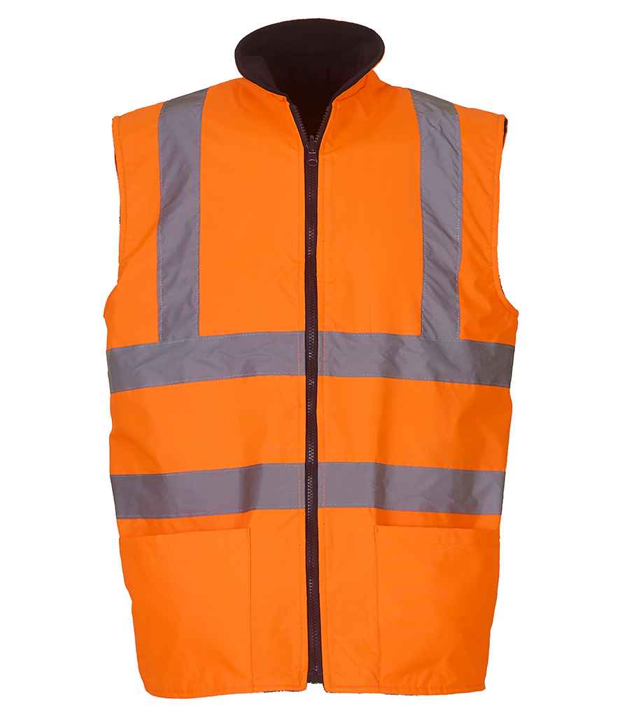 Yoko Hi-Vis YK061 Reversible Fleece Bodywarmer